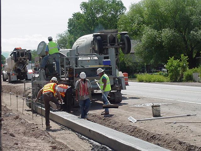 Pouring the New Sidewalks