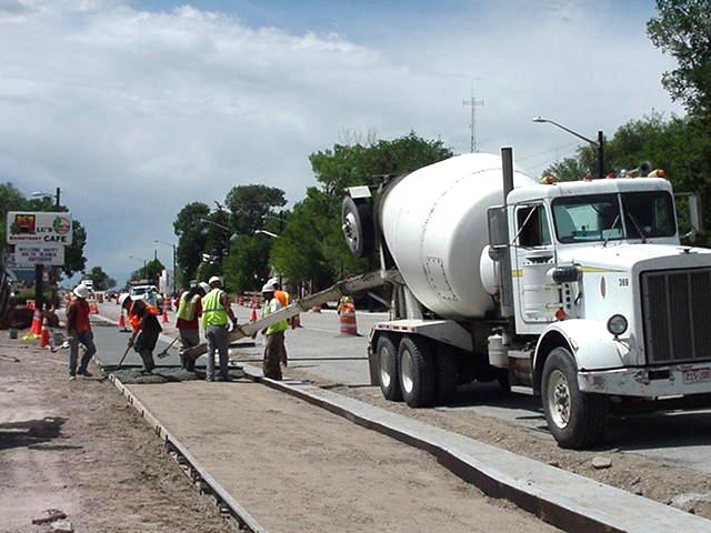 Pouring the Sidewalks