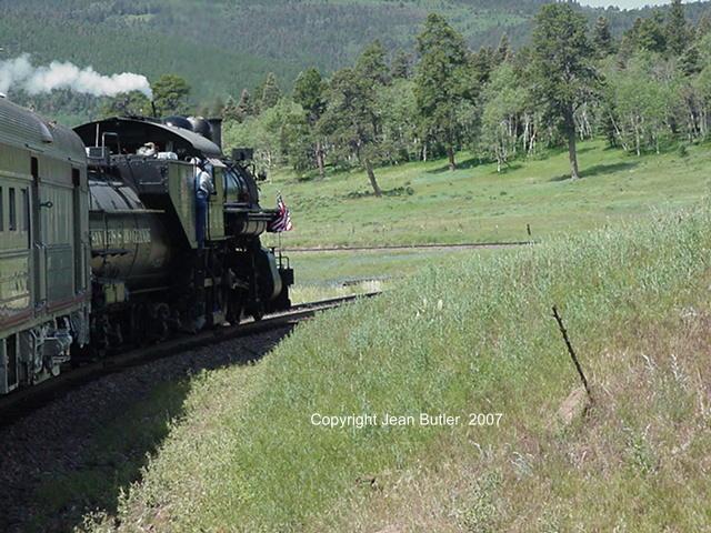 Traing running a round trip passenger train